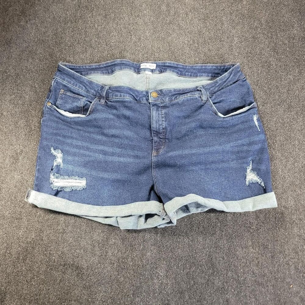 Zara Women's Blue and Navy Shorts
